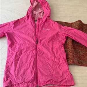 Columbia girls xl rain jacket
